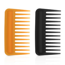 Lockenkamm 2er Set Braune Zähne Styling Afro Strähnenkamm