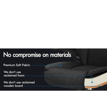 Ergonomischer Massage Bürostuhl Schwarz 150kg Belastung