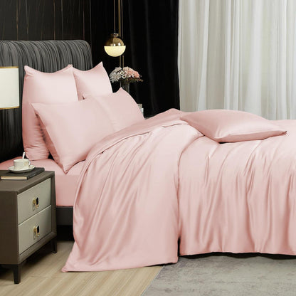 Bambus Bettwäsche Set 200x200 cm Rosa - Kühlend & Atmungsaktiv