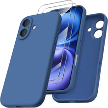 iPhone 16 Hülle + Kameraschutz + 2 Schutzfolien, Flüssiges