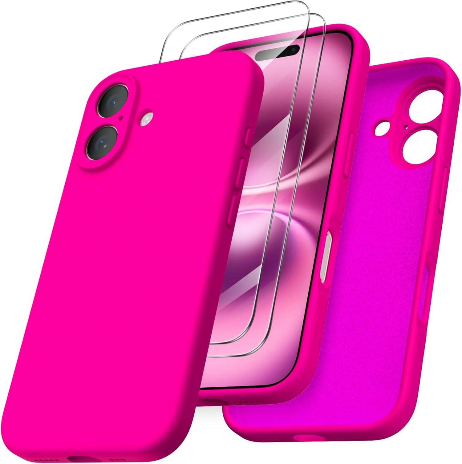 iPhone 16 Hülle Kameraschutz Schutzfolien flüssiges Silikon