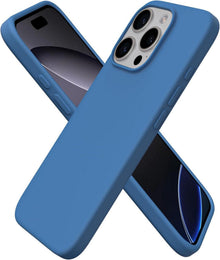 iPhone 16 Pro Flüssig Silikon Schutzhülle Blau