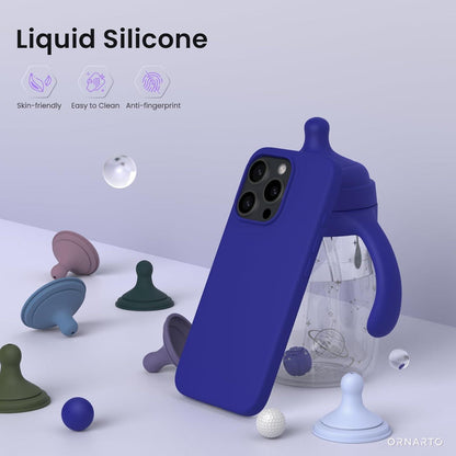 iPhone 16 Pro Silikonhülle flüssiges Silikon Kratzfest 6,3 Zoll