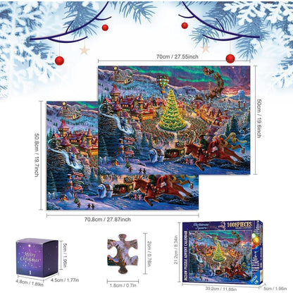 Adventskalender 2024 Puzzle Weihnachten Norden 1008 Teile