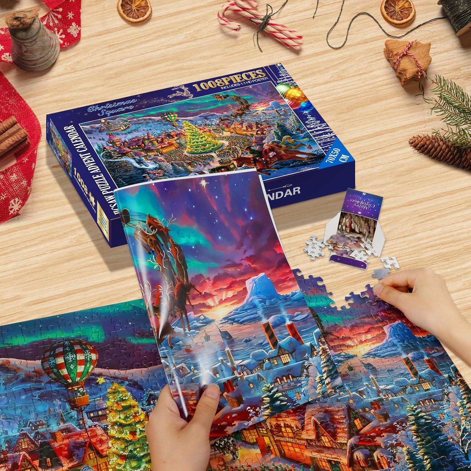 Adventskalender 2024 Puzzle Weihnachten Norden 1008 Teile