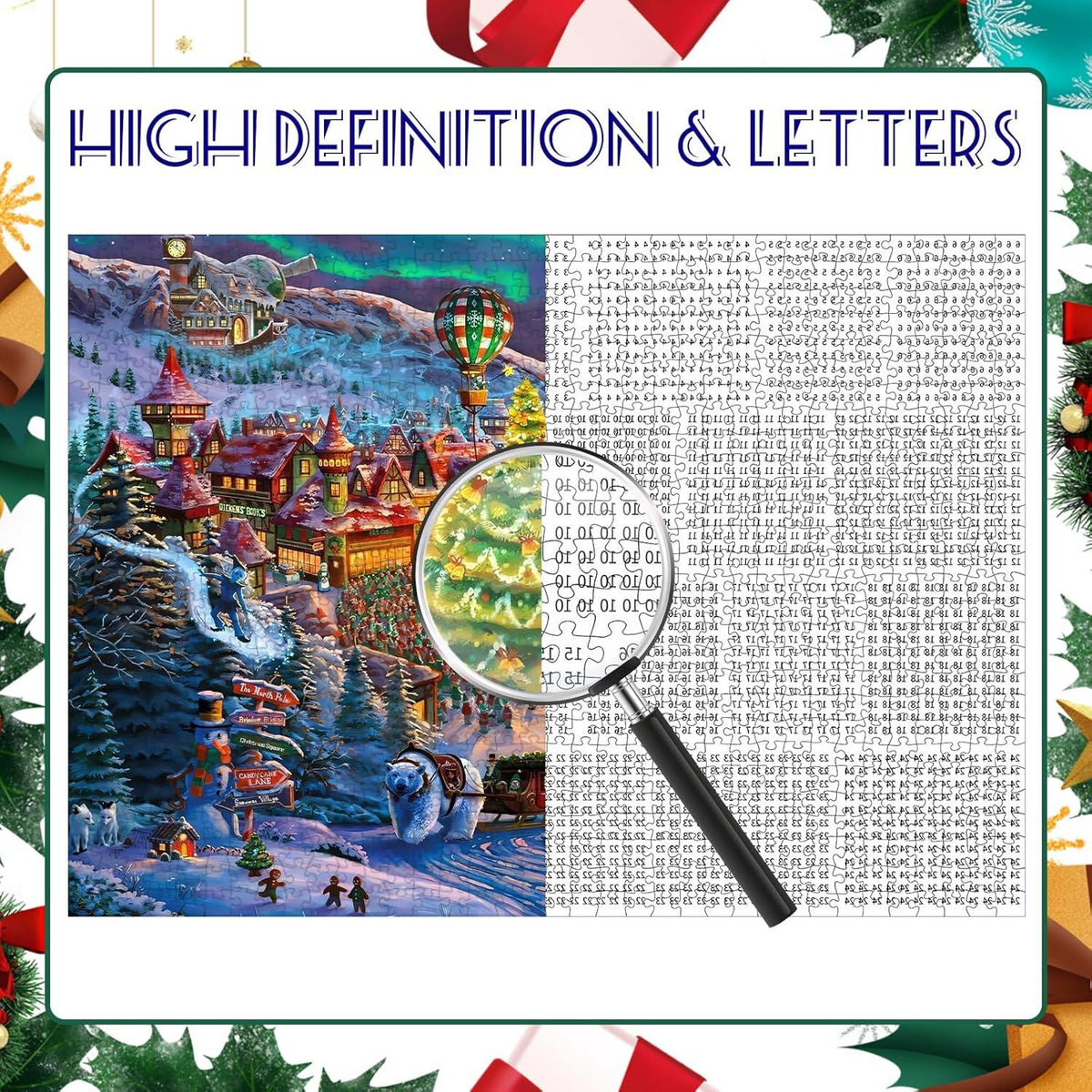 Adventskalender Puzzle Weihnachten für Erwachsene 1008 Teile