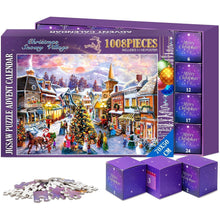 Adventskalender 2024 Vintage Puzzle Weihnachten Dekoration