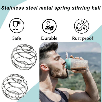 3er Pack Edelstahl Protein Shaker Ball für Fitness Getränke 48mm