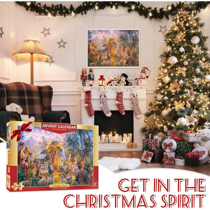 Adventskalender Puzzle 2024 Weihnachten 1008 Teile für