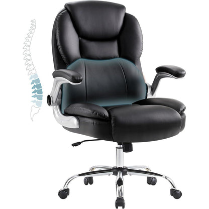 Bürostuhl Ergonomisch Schwarz höhenverstellbar mit Armlehne