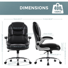 Bürostuhl Ergonomisch Schwarz höhenverstellbar mit Armlehne