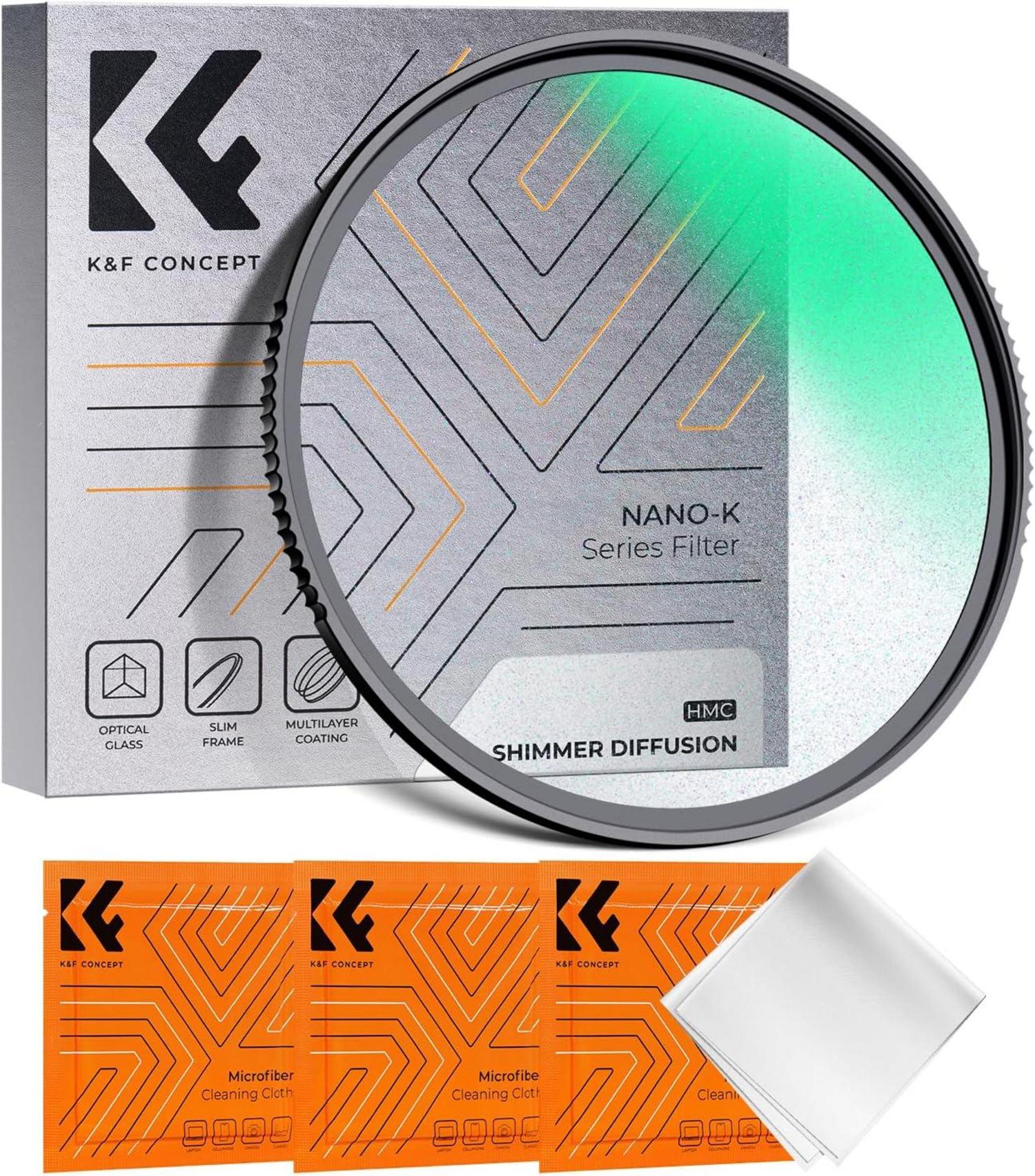 Optisches Glas Shimmer Diffusion Filter Nano-Beschichtung 55mm
