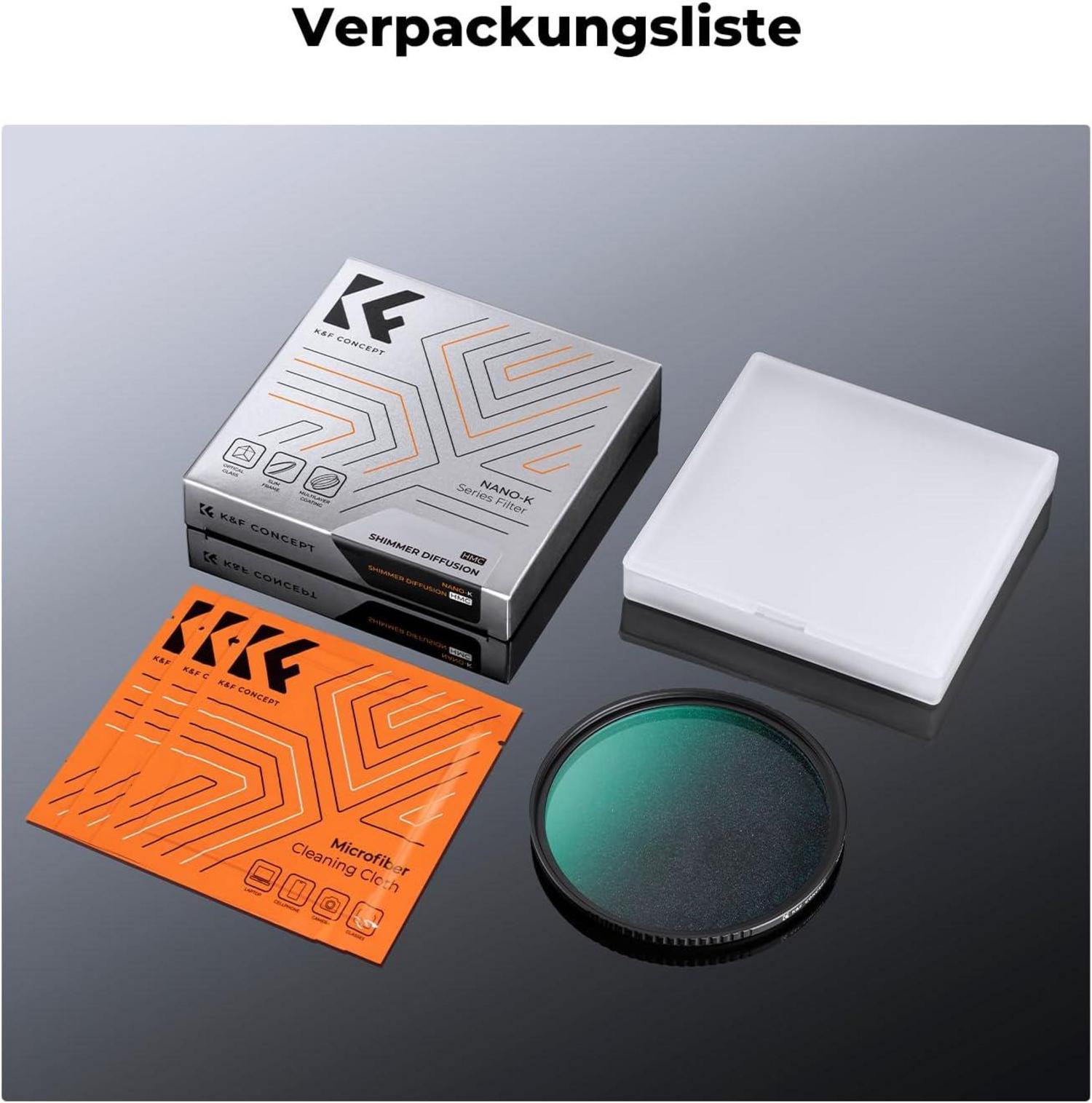 77mm Shimmer Diffusionsfilter Optisches Glas Nano-Beschichtung
