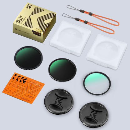 58mm Pro Filterset Polfilter UV ND1000 für Fotografie