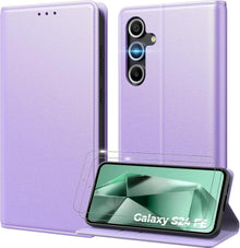 Handyhülle für Samsung Galaxy S24 FE 5G - PU Leder Klapphülle mit