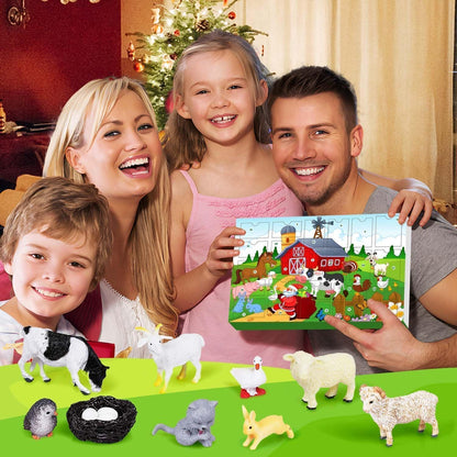 iZoeL Adventskalender 2024 Bauerhof Tiere 3-10 Jahre Kinder