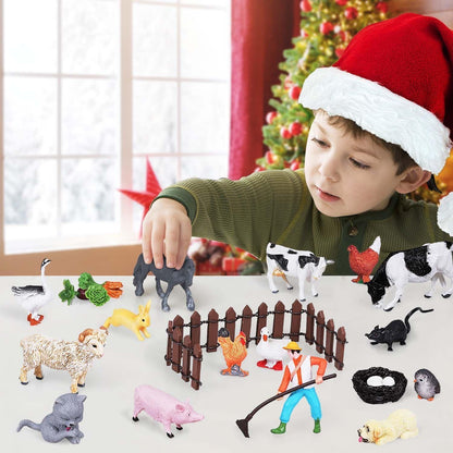 Adventskalender 2024 Kinder Tiere Bauerhof Hunde Weihnachtskalender 3-10 Jahre