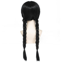 Geflochtene Cosplay Perücke Schwarz – Verstellbar & Halloween-Look
