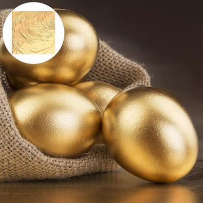 100 Blatt Blattgoldfolie zum Basteln & Dekorieren