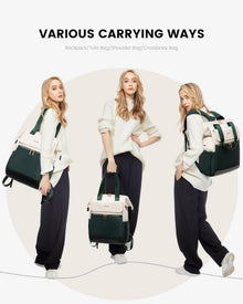 Damen Rucksack Grün 15,6 Zoll Laptop Backpack Tagesrucksack