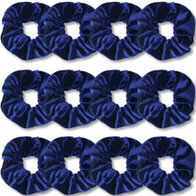 Premium Samt-Haargummis 12er Set für Damen und Mädchen