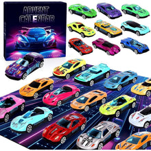 Adventskalender 2024 Kinder Rennauto Spielzeug 24 Tage