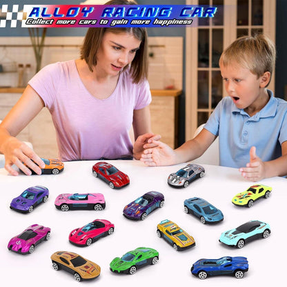 Adventskalender 2024 Kinder Rennauto Spielzeug 24 Tage