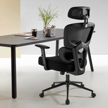 IWMH Großer Ergonomischer Bürostuhl Schwarz