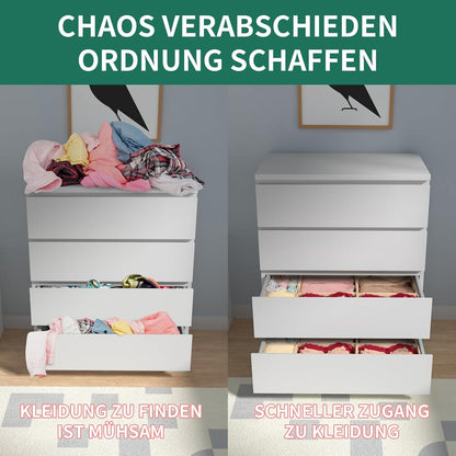 14-teiliges ORLISA Malm Schubladen Organizer Set Schwarz