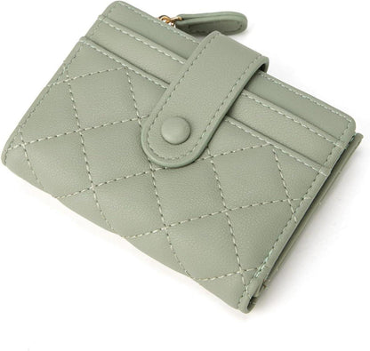 CHAOFANXI Damen Geldbörse Klein Bifold Leder Rosa