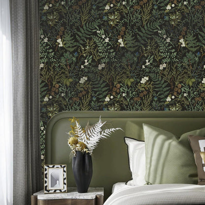 Selbstklebende Tapete Floral Blätter Wanddeko 44x1000cm
