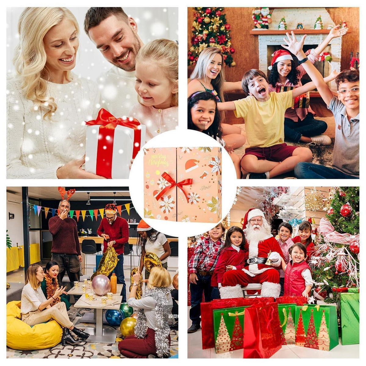 Adventskalender zum Befüllen – Gelbe Geschenkbox für Weihnachten