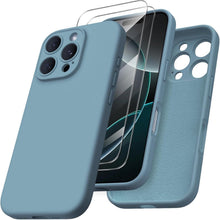 iPhone 16 Pro Hülle Kameraschutz 2 Schutzfolien Flüssiges Silikon