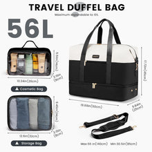 Weekender Reisetasche Damen Handgepäck 56L Tasche