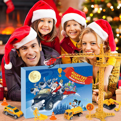 Adventskalender 2024 Autos Kinder Junge Legierung Baufahrzeug