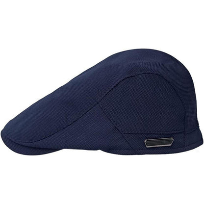 Herren Schiebermütze mit Futter – Gatsby Flatcap Blau