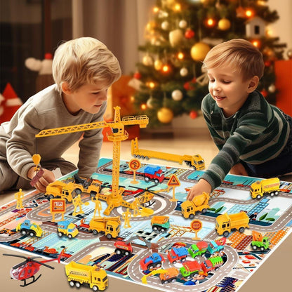 Adventskalender 2024 Auto Kinder Spielzeug 24 Fahrzeuge