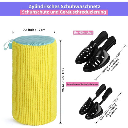 JEYTIFUL Schuhwaschbeutel 360° Reinigung für Washer and