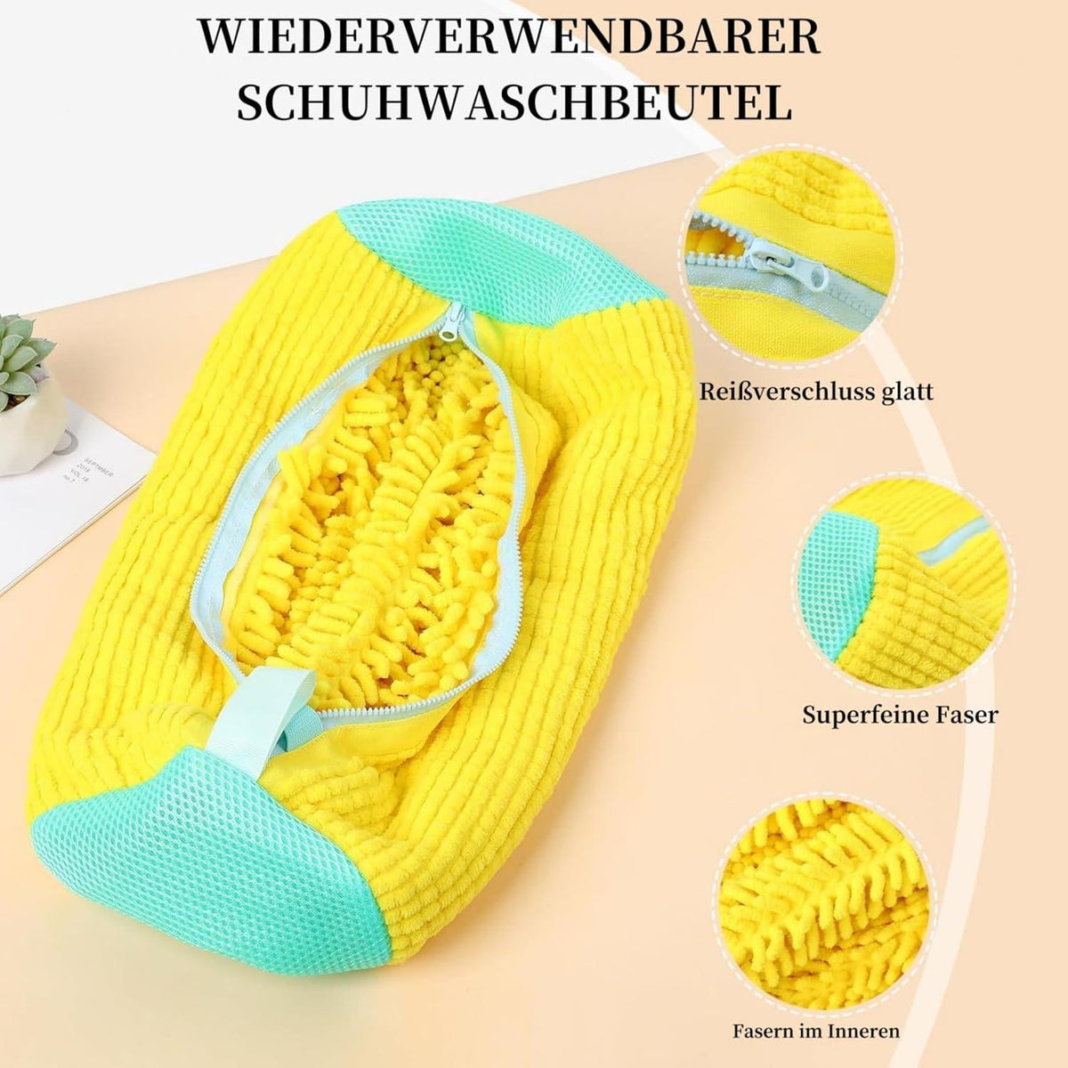 Schuhwaschbeutel 360° Reinigung Stoßdämpfend lärmmindernd