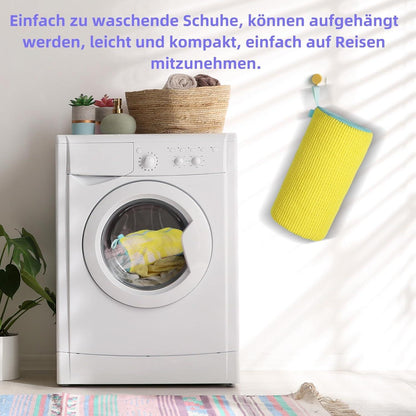 2er-Pack Schuhwaschbeutel 360° Reinigung Gelb Schuh Waschen Trockner