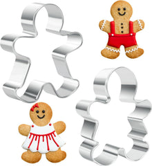 Ausstechformen-Set Lebkuchenmann Backen 2 Stück Edelstahl