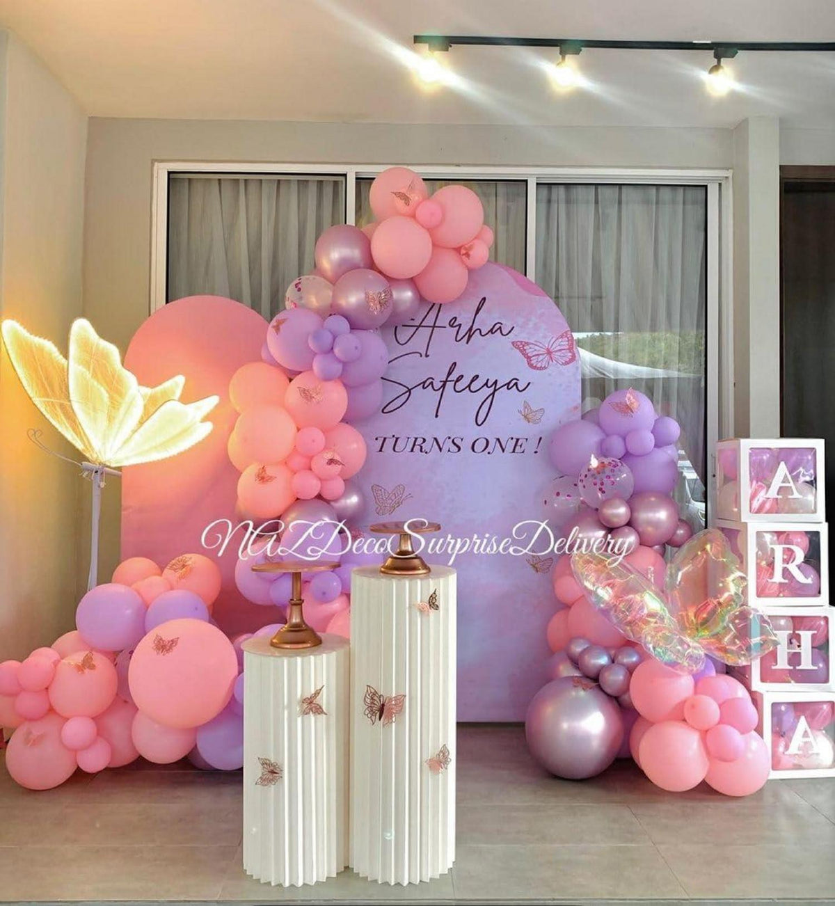 Luftballon Set 60er Pack 12 Zoll Rosa Lila Pastell Metallic Violett Mädchen
