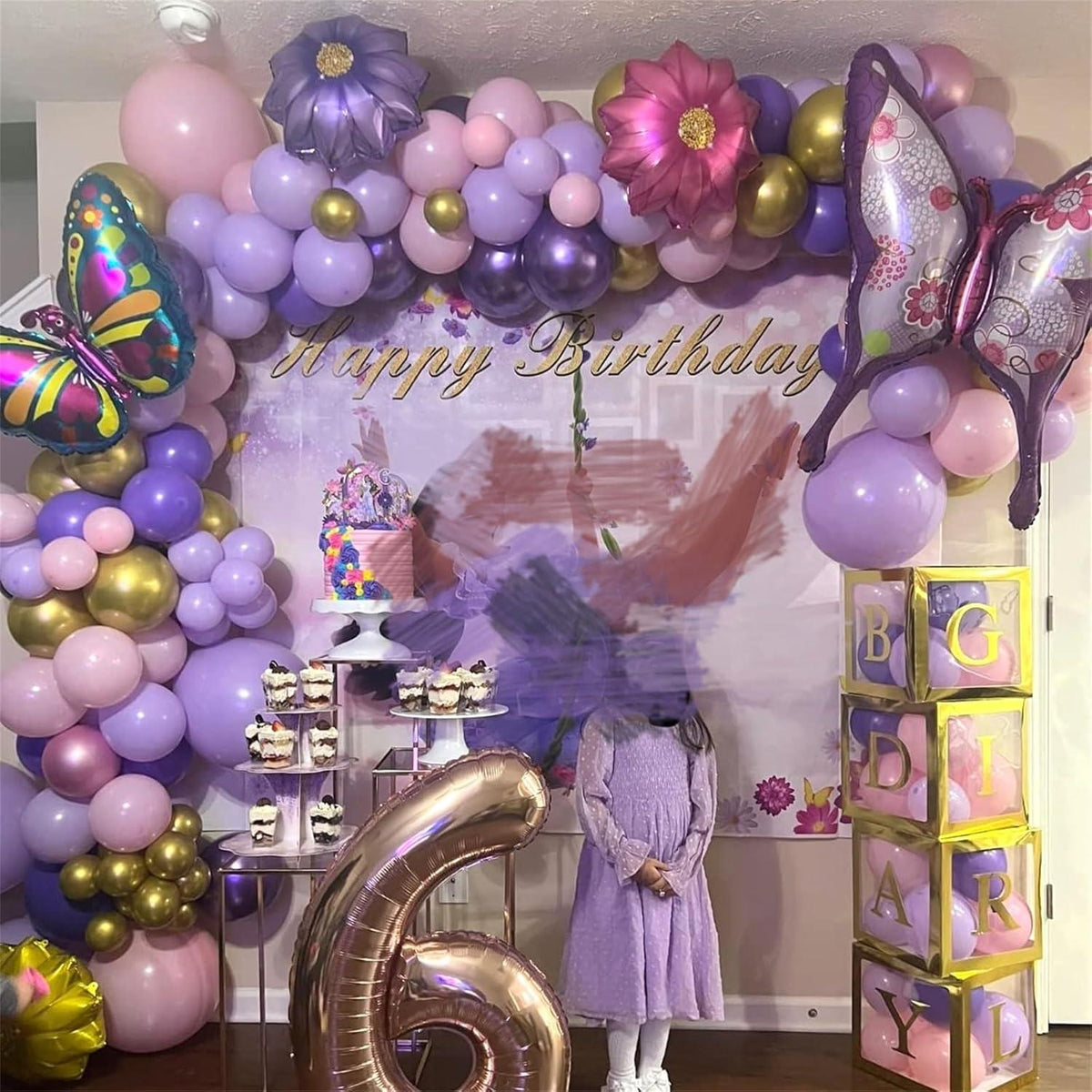 Luftballon Set 60er Pack 12 Zoll Rosa Lila Pastell Metallic Violett Mädchen