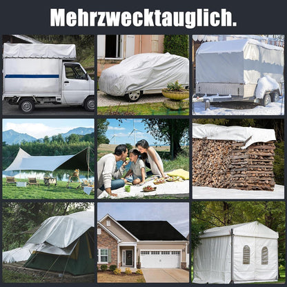 Abdeckplane 4x8m wasserdicht UV-stabil für Garten & Auto