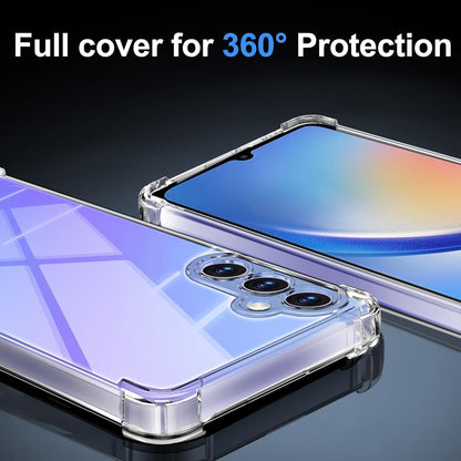 Schutzfolie Panzerglas Hülle Samsung Galaxy A34 5G Stoßfest