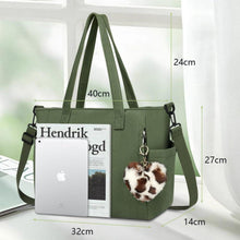 Damen Kord Groß Handtasche Cord Tote Bag Umhängetasche
