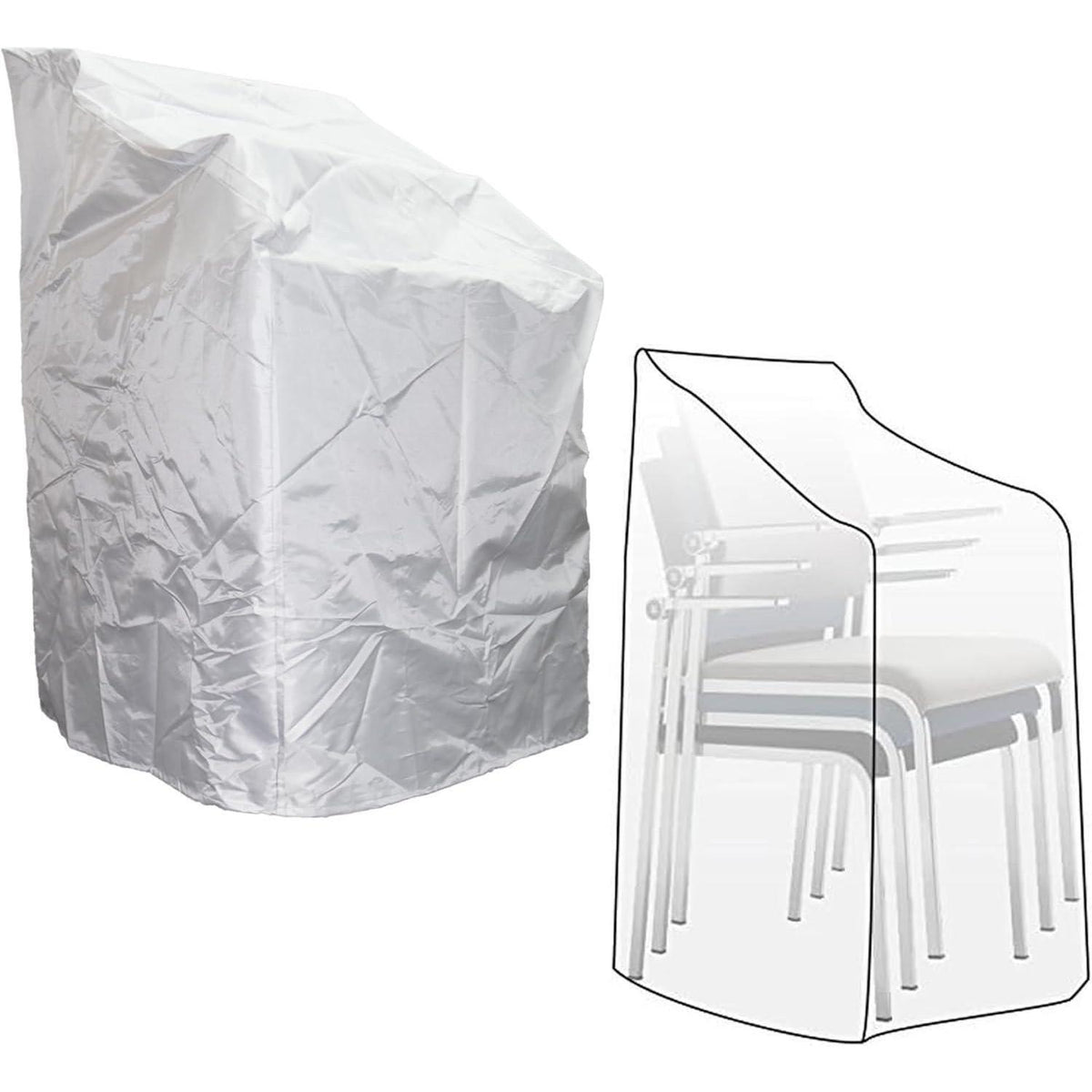 Gartenstuhl Abdeckung 70x70x80/120cm – UV-Beständig & Winterfest