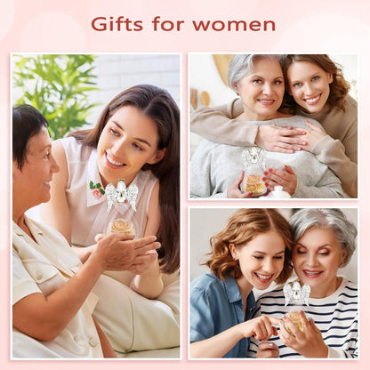 Ewige Rose Engel Glaskuppel Geschenkbox für Frauen Weihnachten