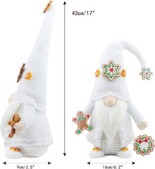 Weihnachtswichtel Figur Weiß Deko Skandinavisch