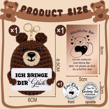 MQIAN Pocket Hug Glücklicher Bär Schlüsselanhänger Geschenk
